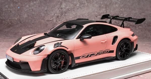1/18 Ivy Models Porsche 911 " 992 " GT3 RS Weissach 2023 Pink with Black Wheels - Picture 1 of 6