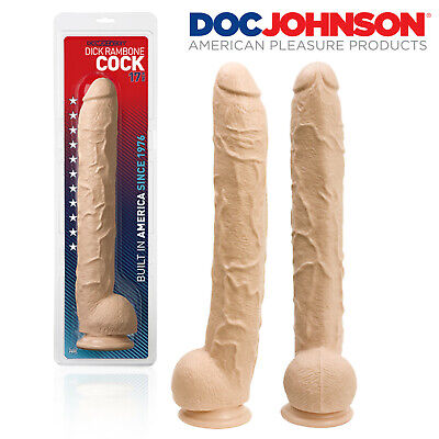 Doc Johnson Dick Rambone Cock 17  Realistic Dildo With Suction Cup Base - 45 Cm • 52.90€
