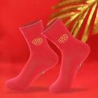 1 Pair Red Fu Socks Thicker Decorative Stockings Casual Comfortable Comfortable