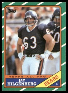 1986 Topps Jay Hilgenberg #17 RC NM Or Better Chicago Bears