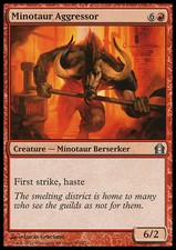 Magic the Gathering MTG Minotaur Aggressor (100) Return to Ravnica   LP