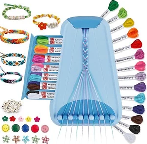 Friendship Bracelet Making Kit DIY Craft Girls Kids Bracelet Maker Set Gift Toy - Picture 1 of 7