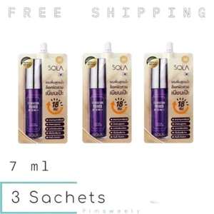 3 Sachets X 7 ml Sola Ginseng Foundation Primer SPF50 PA+++ #30 Two-tone Skin - Picture 1 of 18