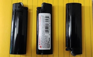 BiC Blacked Out Lighters 3 Pack Limited Edition Collectable All Black ABE - Picture 1 of 3