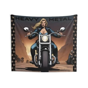 Biker Babe Indoor Wandteppiche - Bild 1 von 2