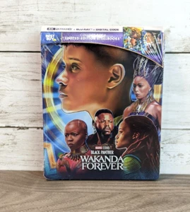 Black Panther: Wakanda Forever - 4K/Bluray/Digital - Best Buy Ltd Ed Steelbook - Picture 1 of 2