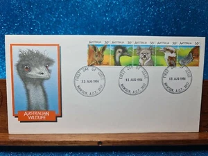First Day Cover📮1986 (5 stamps) Australian Wildlife📮Mawson ACT - Bild 1 von 2