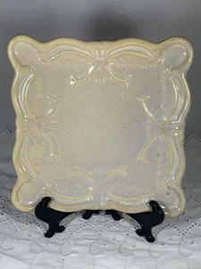 Vintage California USA Cream Neut, 6”Square Glazed Ceramic Ashtray Jewelry Tray - Bild 1 von 5