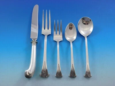 Набор столовых приборов Onslow от Tuttle из чистого серебра на 8 персон 68 предметов старый - Изображение 1 из 4