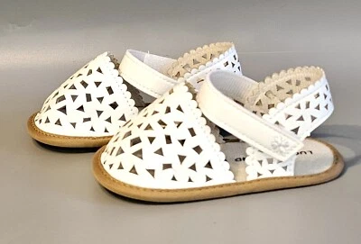 Zapatos de cuna Lucky Brand Shirley blancos 6-9 meses talla 3 bebé niña nuevos en caja Foto 1 de 4
