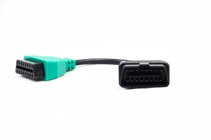 Adaptador A1 verde para Fiat Alfa Romeo Lancia OBD OBD 2 16 pines #D4 - Imagen 1 de 2