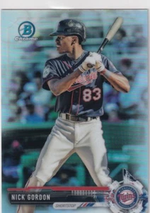 2017 BOWMAN CHROME REFRACTORS RC NICK GORDON MINNESOTA TWINS (QTY) S3057 - Picture 1 of 2