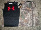 UNDER ARMOUR New NWT Boys Youth Tank Top Shirt Camo Camouflage Real Tree 5 6 7