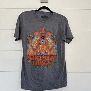 T-shirt donna Stranger Things piccola grigia logo Eleven - Foto 1 di 4