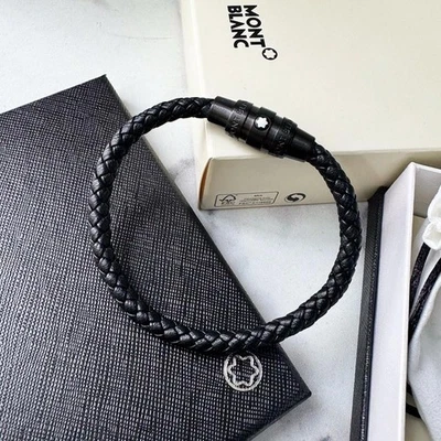 Montblanc Pulsera Hombre Cuero,Talla 21 Cm Foto 1 de 3