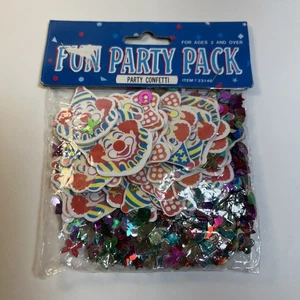 Fun Party Pack Confetti Clown Theme New Old Stock Unopened ￼ - Picture 1 of 2