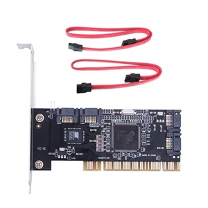 4 Ports PCI SATA  Controller Internal Expansion Card with Two Sata6058 - Picture 1 of 6