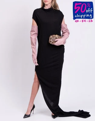 PVP €1300 RICK OWENS PORTERVILLE Vestido Tejido IT40 US4 S Mezcla de Angora y Lana  Foto 1 de 4