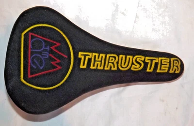 Thruster Bicycle Seat Black, Yellow, Blue & Red.  New w/o Original Box - Image 1 of 4