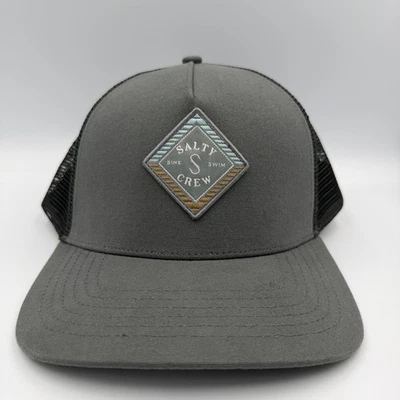 Salty Crew Men's Gray Mesh Trucker Hat "Sink Swim" Logo One Size - Image 1 of 4