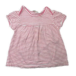 Mini Boden Toddler Girls Dress Size 12-18 months Pink Stripes Lap Shoulder - Picture 1 of 4