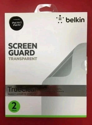 2X GENUINE BELKIN LCD Screen Protector Film Cover Shield iPad Air 1 2 F7N078tt2  - Image 1 of 4