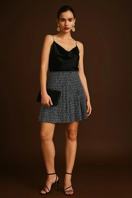 Minifalda Diane von Furstenberg DVF Tayte 10 Office Y2K Carrie Bradshaw Vibe Foto 1 de 4