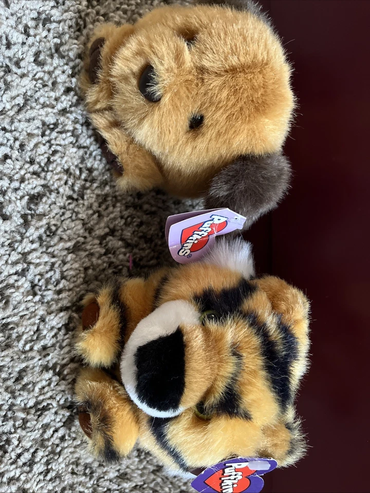 Puffkins Tipper The Tiger 4" Plush Stuffed Animal Toy SWIBCO 1994