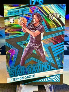 2024-25 Stephon Castle Panini Revolution Star Gazing Teal Swirl /35 Rookie #4 - Bild 1 von 2