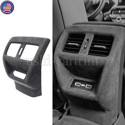 For Honda Civic 11th 2022-2025 Alcantara Rear Air Outlet Panel Cover Trim Black - Imagem 1 de 4