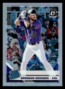 2019 Donruss Optic #96 Brendan Rodgers Silver Prizm Rookie ROCKIES - Picture 1 of 2