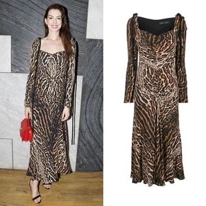 Vestido midi ceñido estampado leopardo PROENZA SCHOULER talla 6 - Imagen 1 de 17