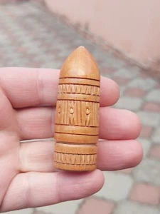 Vintage handmade wooden pincushion USSR - Picture 1 of 13