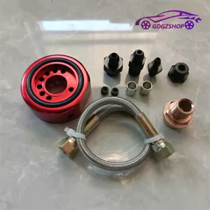 VTEC Head Conversion Kit - LS B18 B20 Aluminum Adapter Plate Sandwich Set Red - Picture 1 of 13