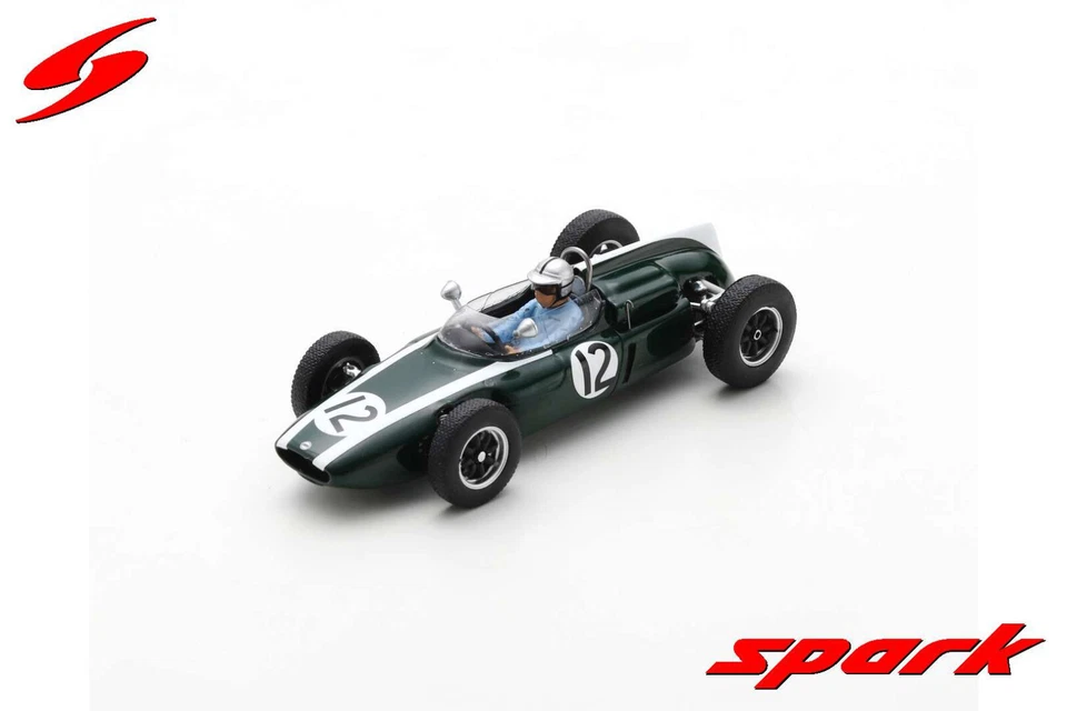 Spark 1/43 Cooper T55 #12 3rd Italian GP 1961 Bruce McLaren S8070 - Immagine 1 di 1