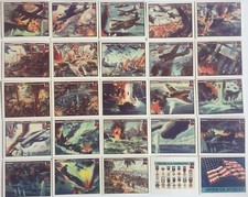 America Attacks World War II Reprint Card Set 25 Cards 1983