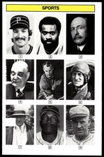 1985 KTO #45 Gordie Howe, Sir Malcom Campbell... Whoozit? Game Cards Per Photos