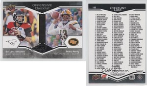2017 Upper Deck CFL Checklist Bo Levi Mitchell Mike Reilly #100