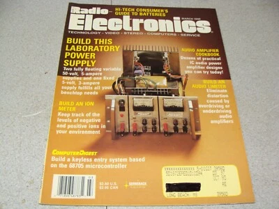 Radio Electronics Magazine March 1990 good condition pre-read - Image 1 of 3