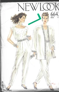 New Look Pattern #6643-Misses Jacket-Top-Trousers in Sizes 8-18 - Picture 1 of 1