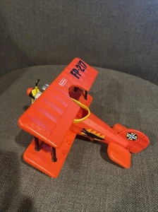 FISHER PRICE FP-217 Imaginext Red Baron BIPLANO 2006 aereo aereo giocattolo funziona - Foto 1 di 7