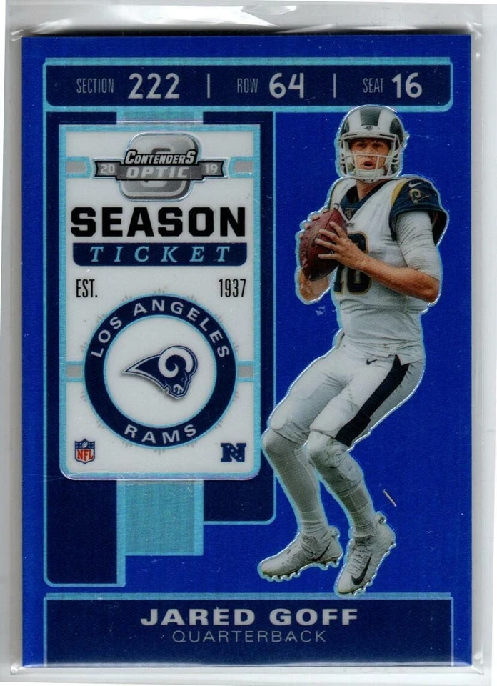 2019 Panini Contenders Optic Blue #86 Jared Goff 99 (ref 163193) - Image 1 of 1