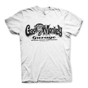 Gas Monkey Garage Official GMG Logo Fast N Loud New White T-Shirt