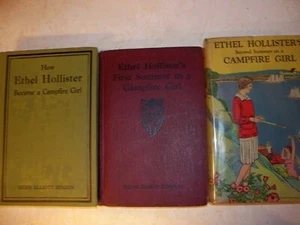CAMPFIRE GIRLS BY ETHEL HOLLSTER - 3 VINTAGE BOOKS-BENSON/WIRT - Picture 1 of 2