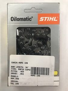 46RS 108 STIHL 36 IN 404 .063 CHAINSAW CHAIN 108 drive lengths ms 880 AGGRESSIVE
