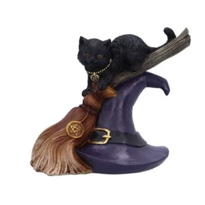 Nemesis Now Bewitched Cat Figurine, Multi Coloured, 13.3cm