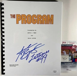 Andrew Bryniarski Signed The Program Movie Script Autograph Lattimer JSA COA - Picture 1 of 1