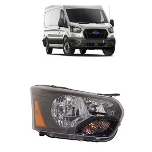 FOR FORD TRANSIT 1500 2500 3500 2015-2022 RIGHT PASSENGER SIDE HEADLIGHT BLACK - Picture 1 of 3