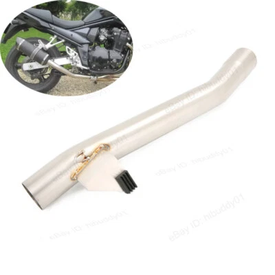 Para Suzuki GSF600 Bandit 600 1250 1995-2006 Puntas de escape 51 mm Tubo de enlace medio Deslizamiento Foto 1 de 4