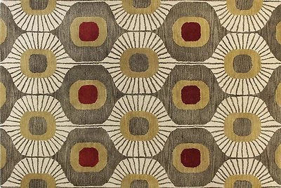 Alfombra de lana Bashian Chelsea Collection Studio, 7,6 por 9,6', ST103 MOCHA Foto 1 de 2